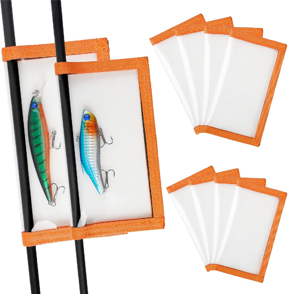 Fishing Boat Cover - 4Pcs Fishing Lure Wraps Durable Clear
