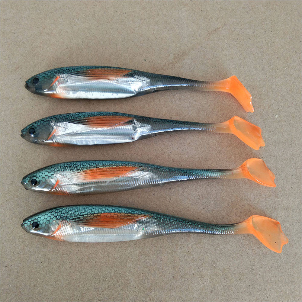 Fishing Boat Paddle - Swolfy 4pcs 12cm 9.9g Soft Bait