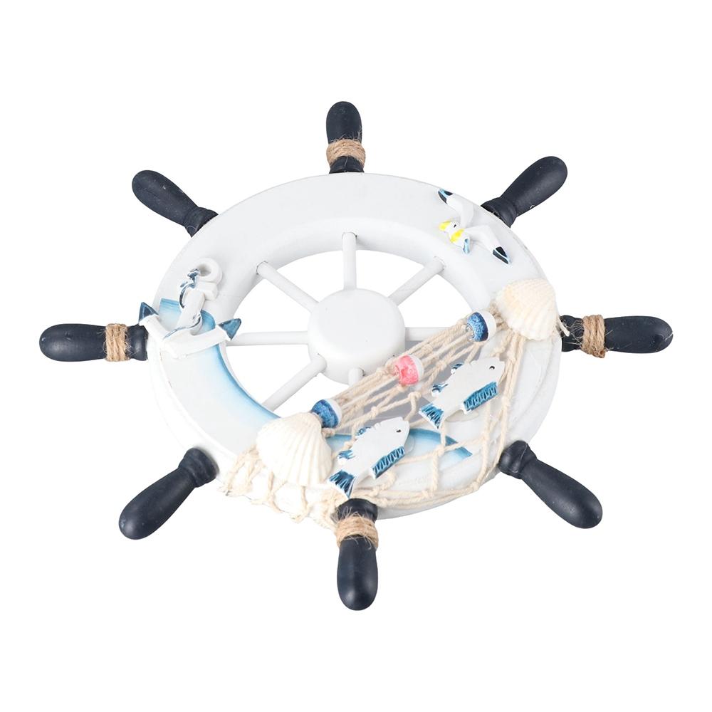 Fishing Boat Steering Wheel - Style Nautical Beach Decoration Crafts Fishing