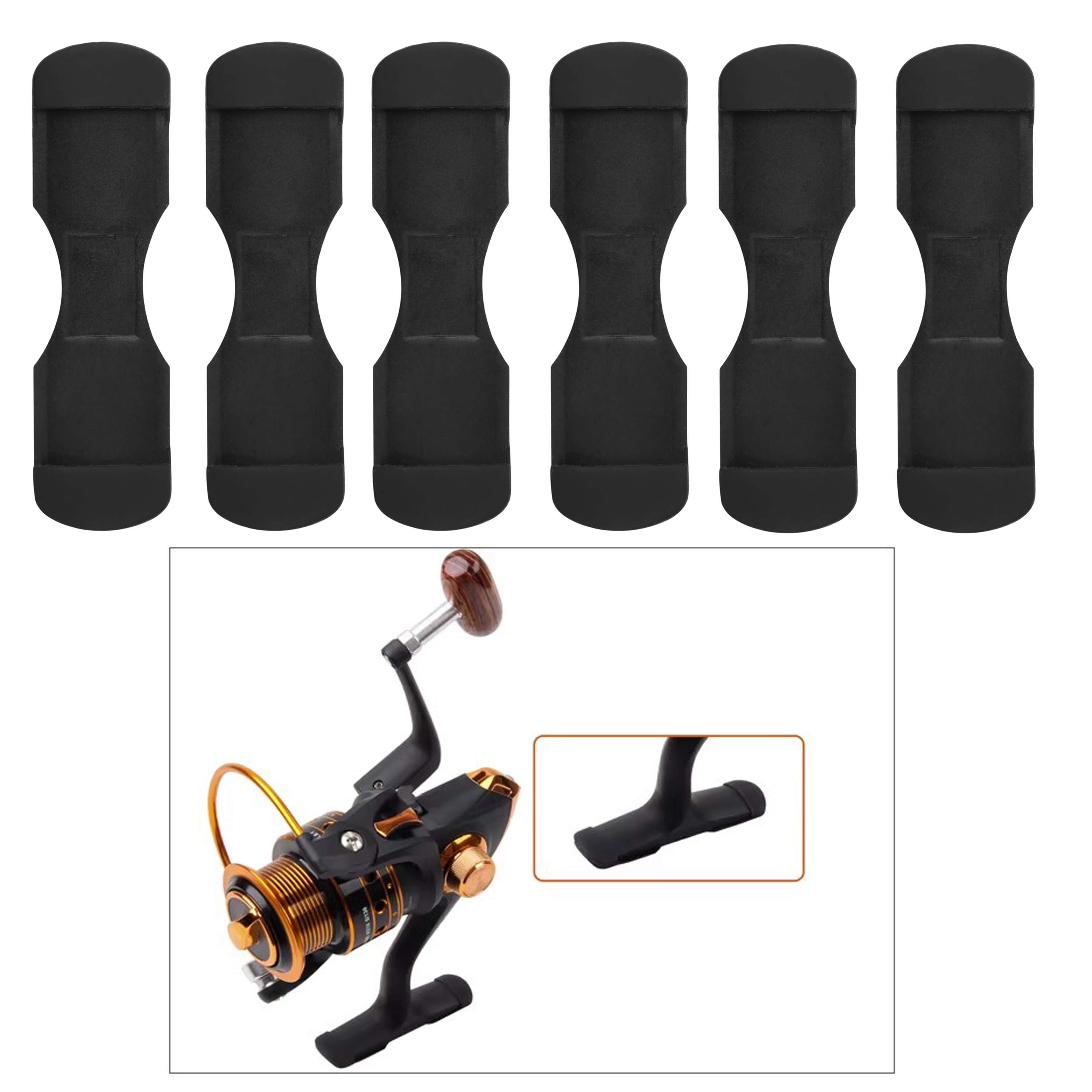 6pcs Black Rubber Fishing Reel – Fishing Boat Cover recenzja i cena