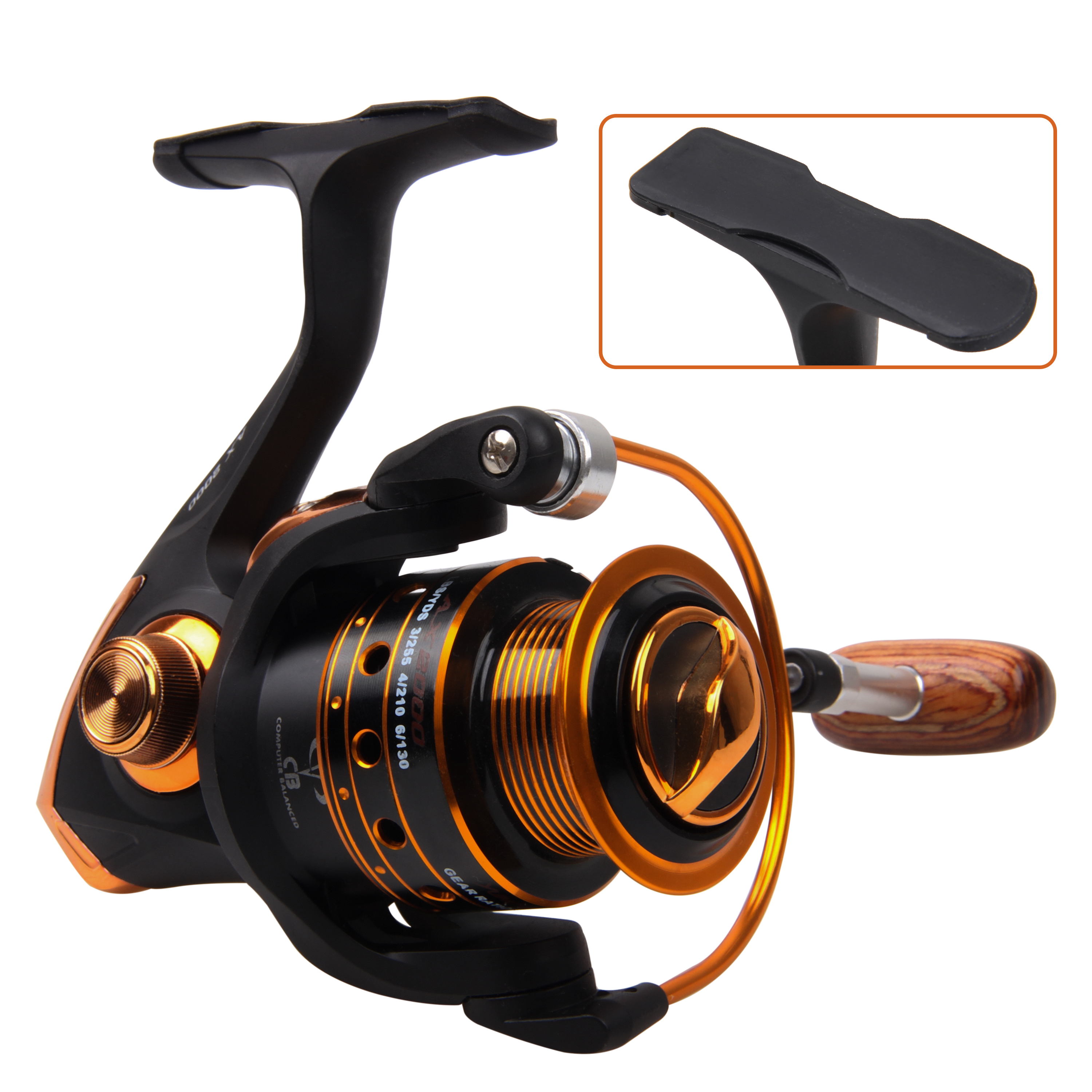 6pcs Black Rubber Fishing Reel – Fishing Boat Cover recenzja i cena