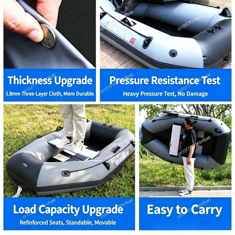 1.75m Rubber Inflatable Boat A – Fishing Boat Inflatable recenzja i cena