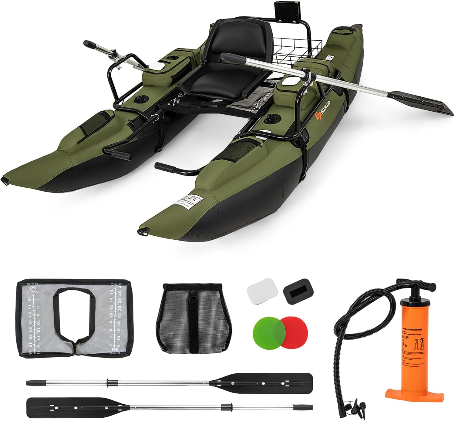 Adult Inflatable Belly Boat wi – Fishing Boat Paddle recenzja i cena