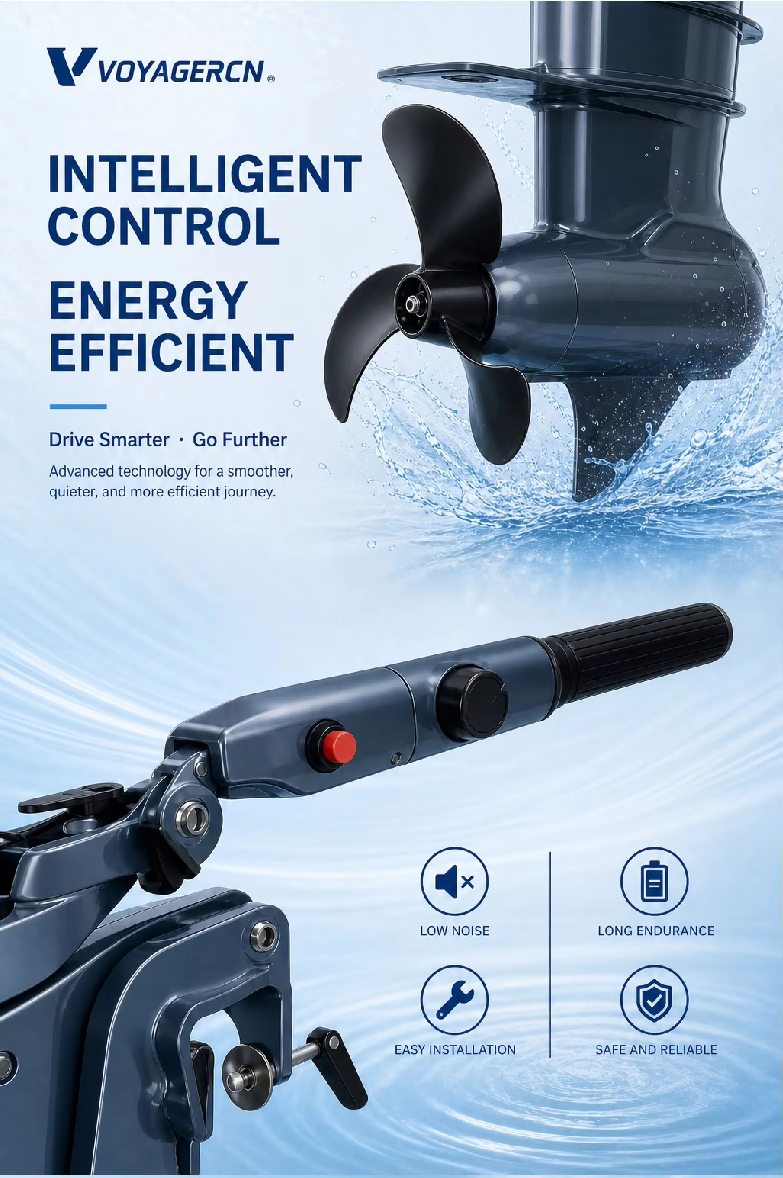 6HP 3000W  IP67 S-series High- – Fishing Boat Outboard Motor recenzja i cena