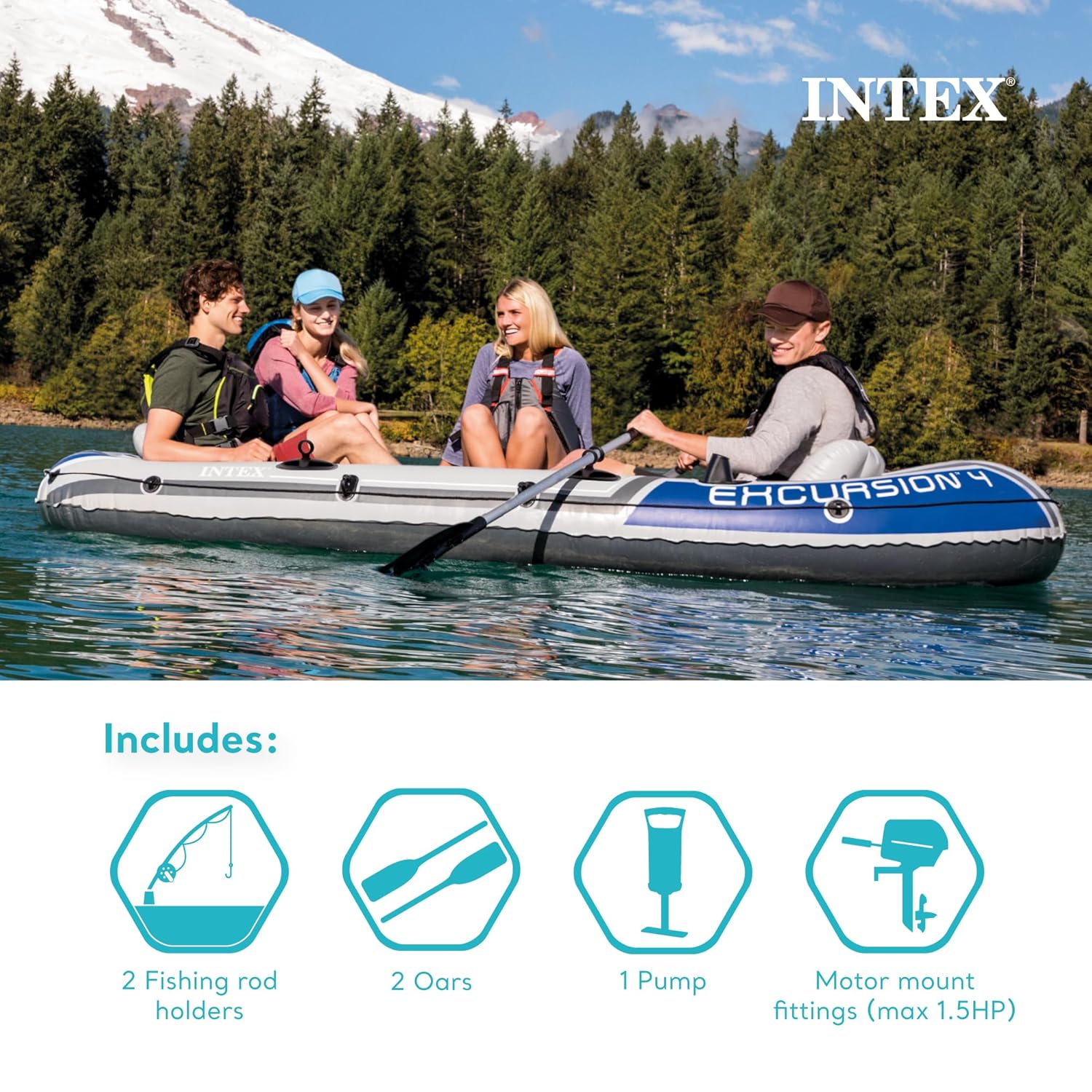 Excursion Inflatable Rafting F – Fishing Boat Oar recenzja i cena