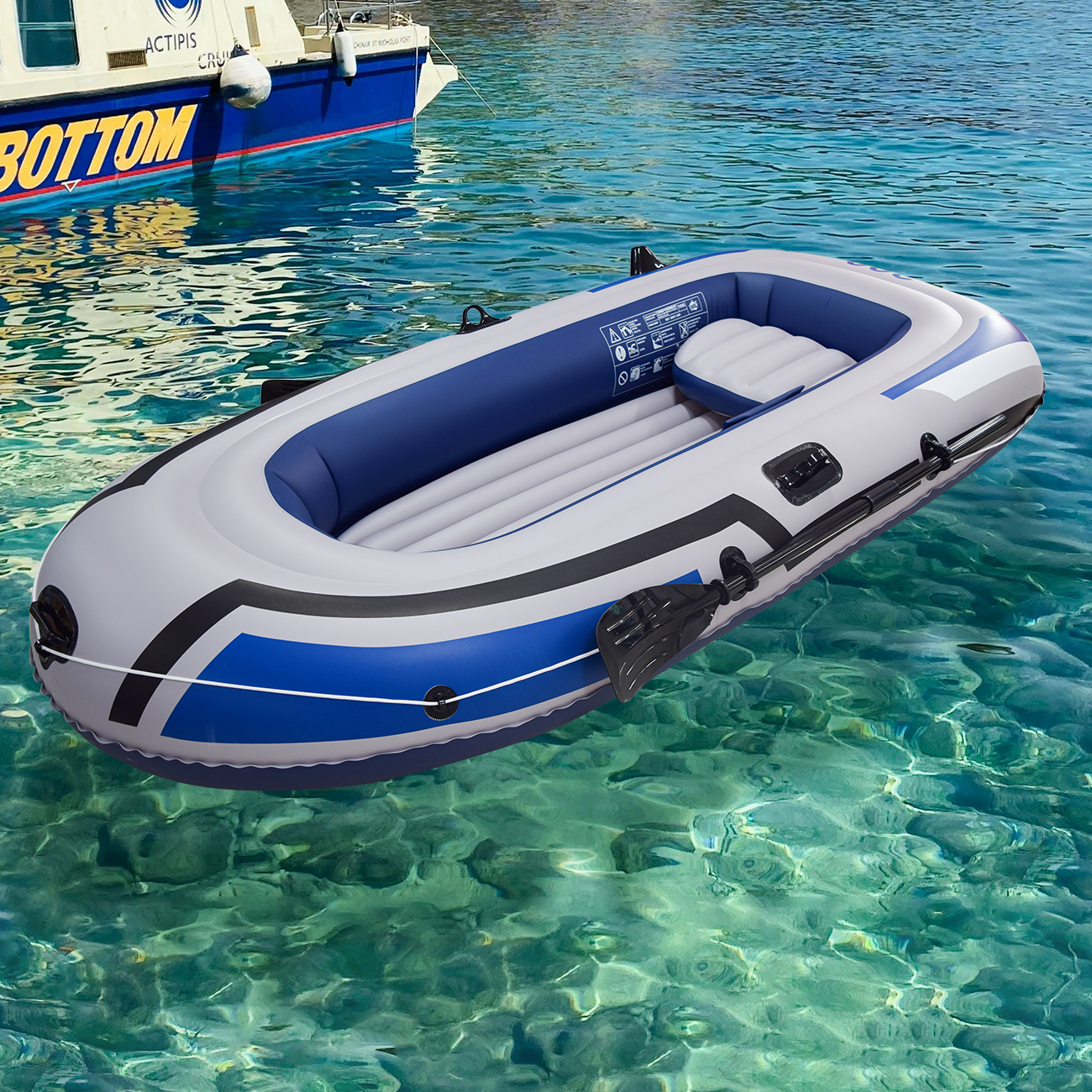 1PC Inflatable Boat, Swimming  – Fishing Boat Oar recenzja i cena