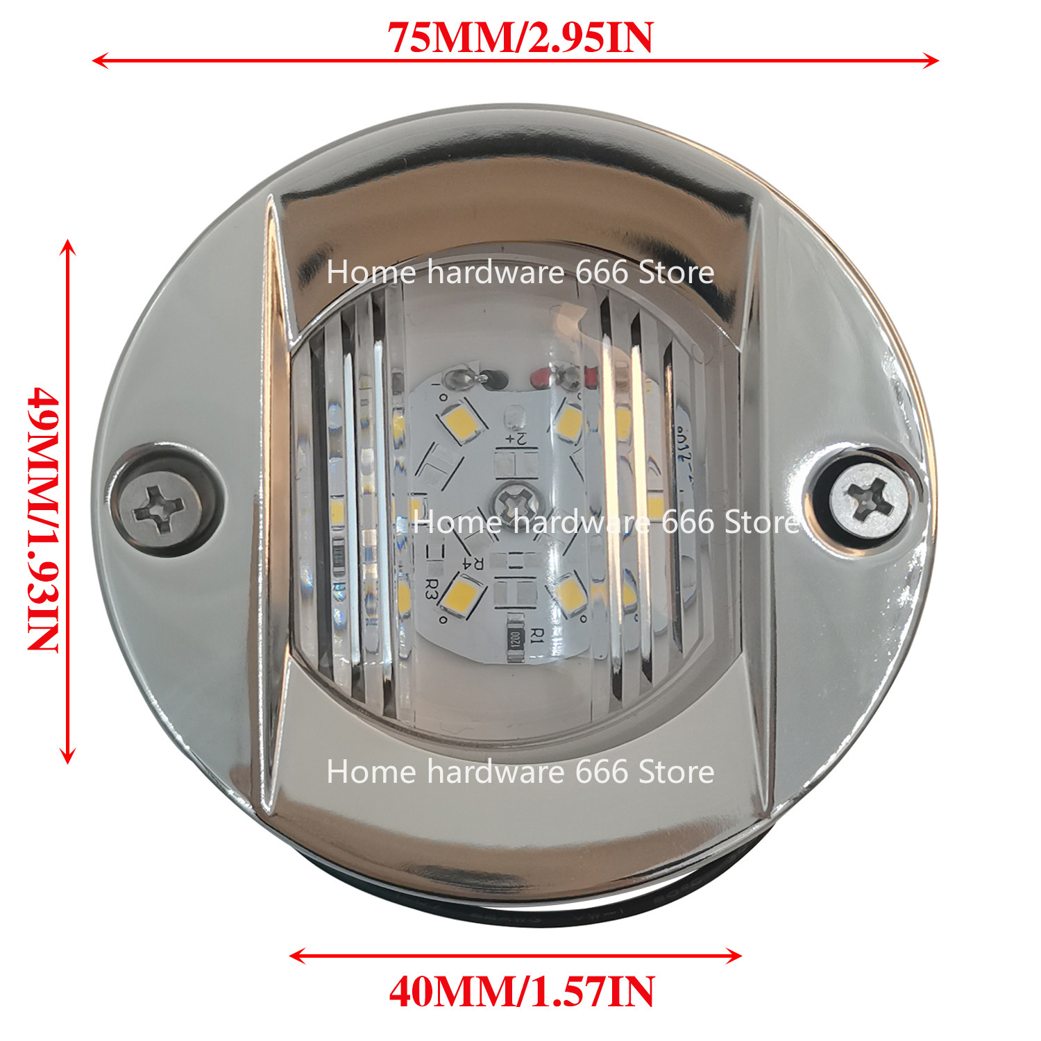 Stainless Steel Round Stern Li – Fishing Boat Navigation Light recenzja i cena