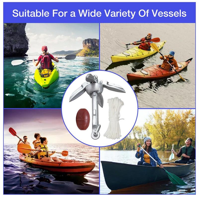 Canoe Anchoring Compact Kayak  – Fishing Boat Anchor recenzja i cena