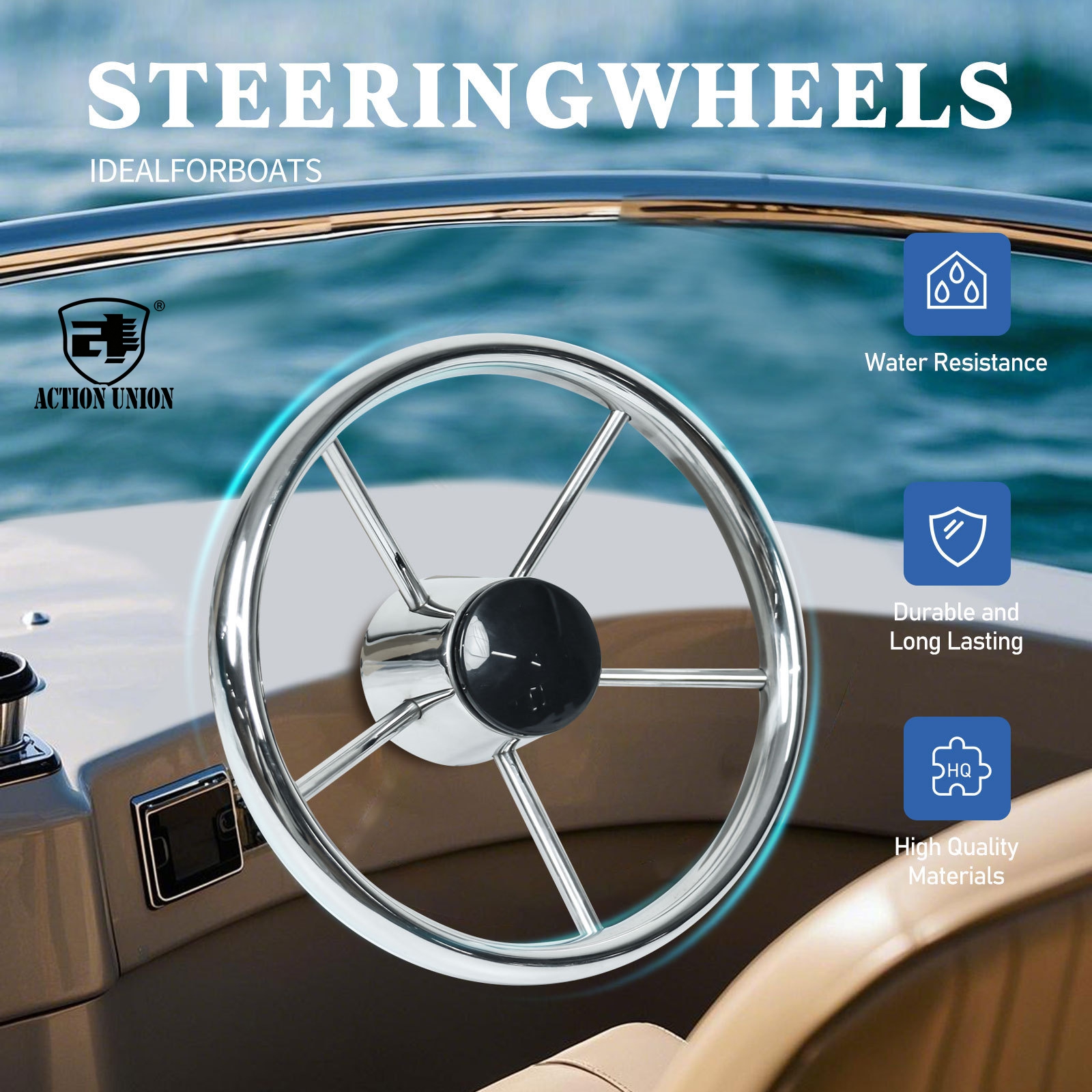 Marine Accessories 304 Stainle – Fishing Boat Steering Wheel recenzja i cena