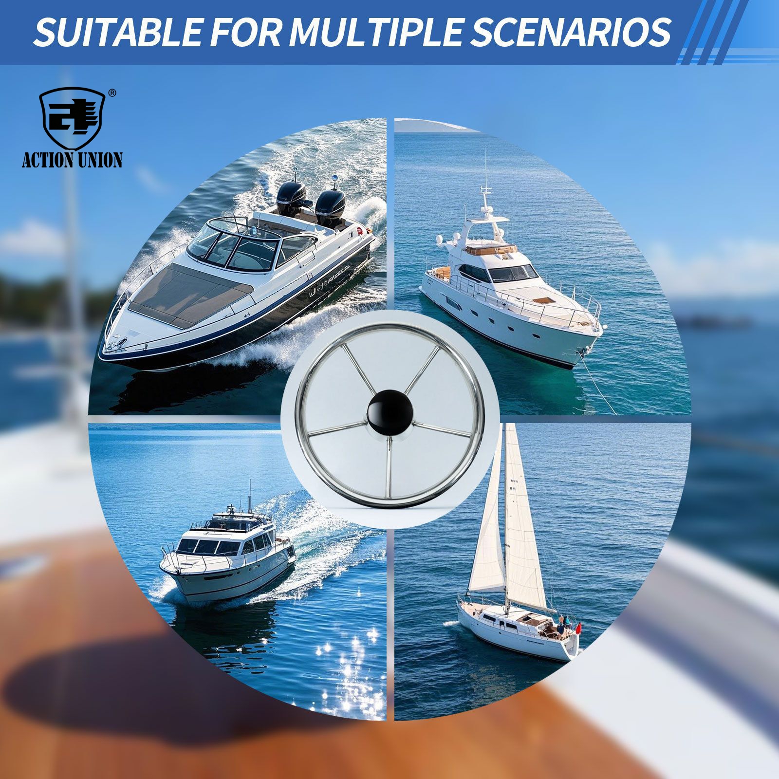 Marine Accessories 304 Stainle – Fishing Boat Steering Wheel recenzja i cena