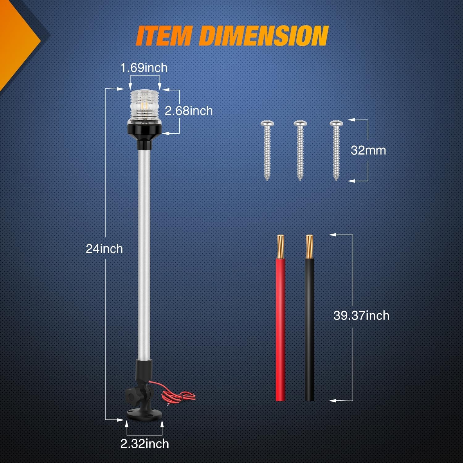 Nilight Marine Boat Stern Ligh – Fishing Boat Anchor recenzja i cena