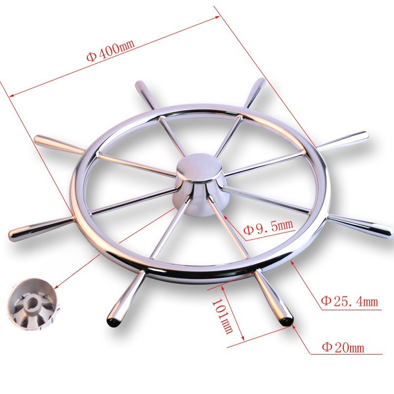 Stainless steel yacht accessor – Fishing Boat Steering Wheel recenzja i cena