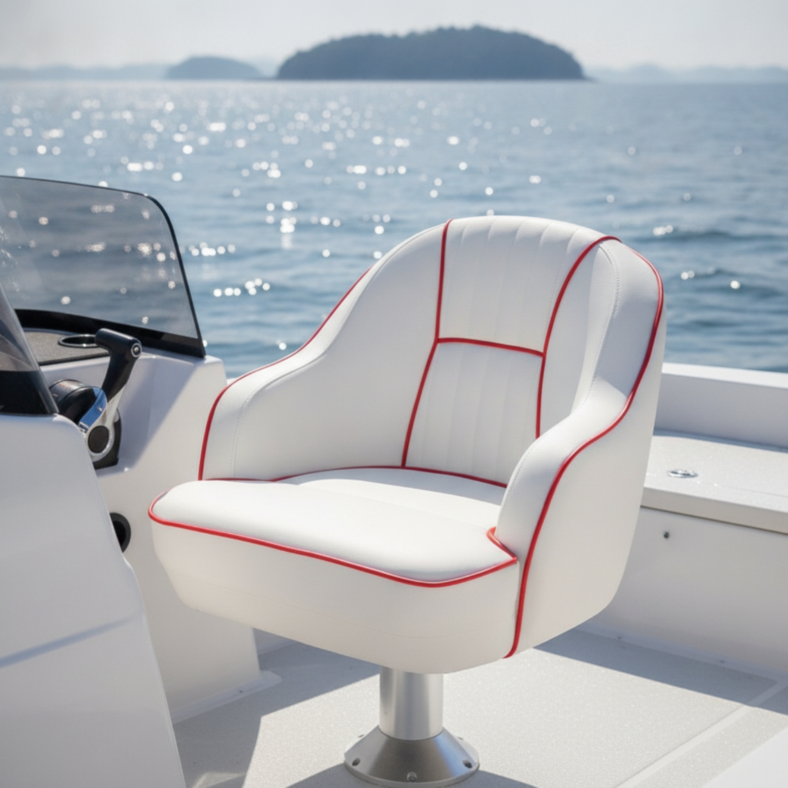 Pilot's Boat Seat Padded Helm  – Fishing Boat Seat recenzja i cena