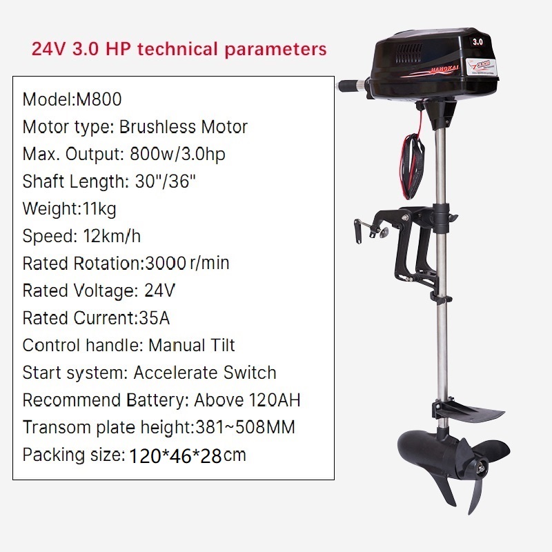 24V 800W Output Electric Troll – Fishing Boat Trolling Motor recenzja i cena