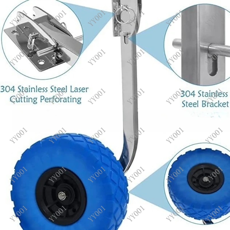 Rubber Boat Trailer Tail Wheel – Fishing Boat Trailer recenzja i cena
