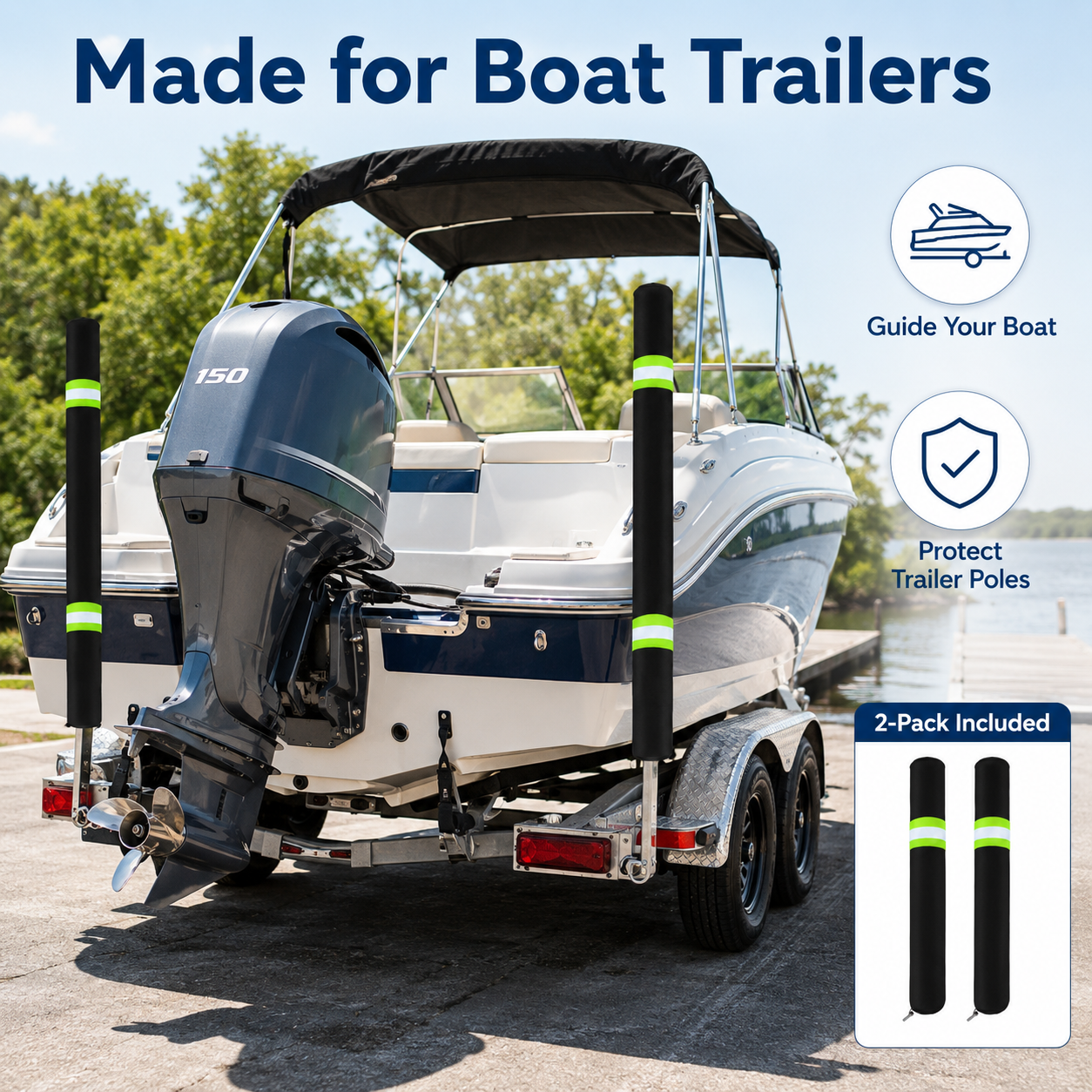 2Pcs Boat Trailer Guide Pole C – Fishing Boat Trailer recenzja i cena