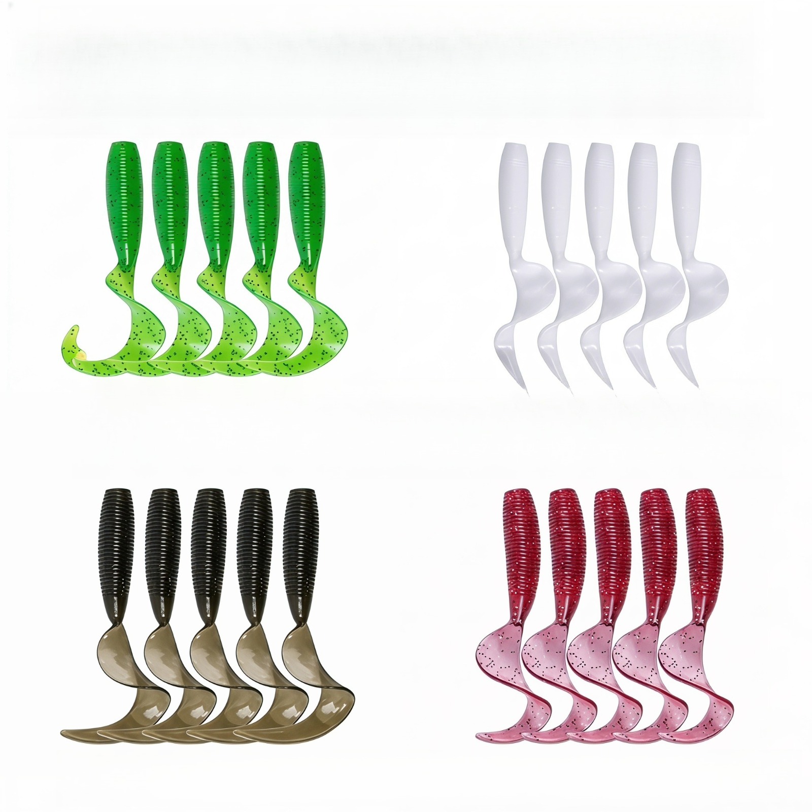 Curly Tail Worm Soft Bait 5pcs – Fishing Boat Trailer recenzja i cena